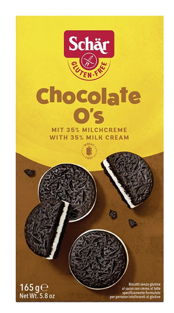 SCHAR Chocolate O's bezglutēna cepumi, 165 g