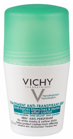 VICHY Anti-traces Roll-on antiperspirants, 50 ml