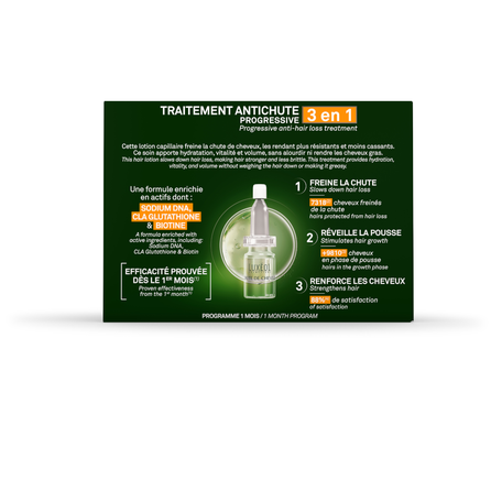 LUXEOL 3 in 1, Pret Progresējošu Matu Izkrišanu ampulas, 14 gab.
