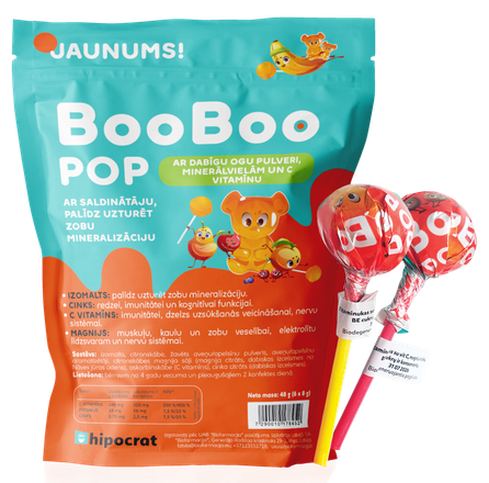 BIOFARMACIJA BooBoo Pop candies, 6 pcs.