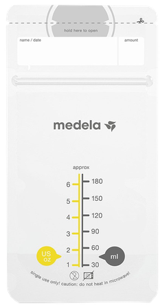 MEDELA  180 ml breastmilk storage bags, 25 pcs.