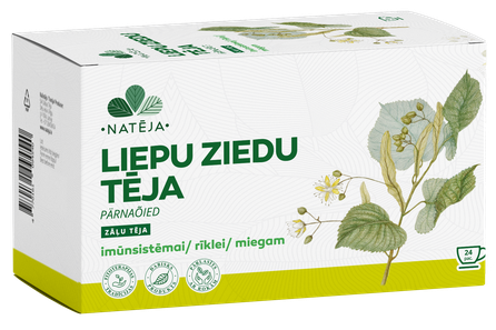 NATĒJA Liepu ziedu tēja maisiņos, 24 gab.