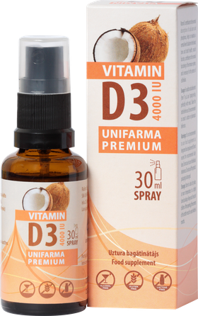 UNIFARMA PREMIUM D3 vitamin 4000 SV spray, 30