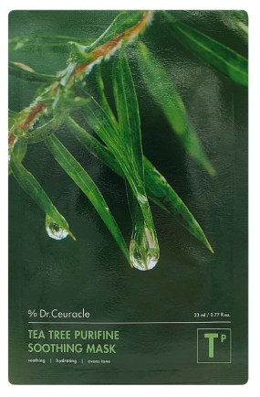 DR.CEURACLE Tea Tree Purifine auduma sejas maska, 1 gab.