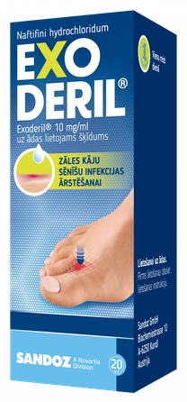 EXODERIL šķīdums, 20 ml