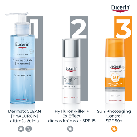 EUCERIN Hyaluron-Filler +3x Effect SPF 15 Normal To Combination Skin  face cream, 50 ml