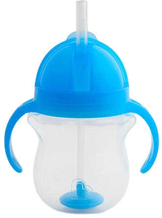 MUNCHKIN 6m+, blue krūzīte ar salmiņu, 207 ml