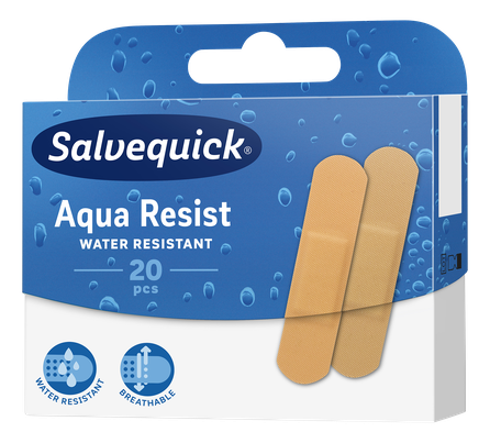 SALVEQUICK Aqua Resist plāksteris, 20 gab.