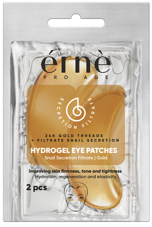 ERNE Secretion Filtrate Snail Extract and Gold Hydrogel acu spilventiņi, 2 gab.