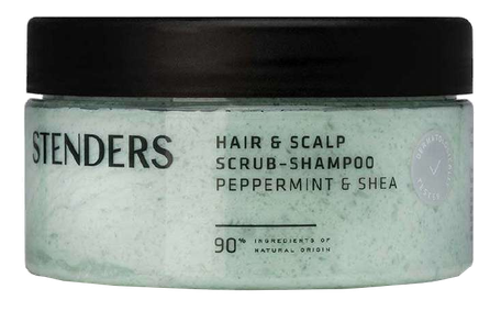 STENDERS Peppermint & Shea Hair & scalp scrub shampoo, 300 g