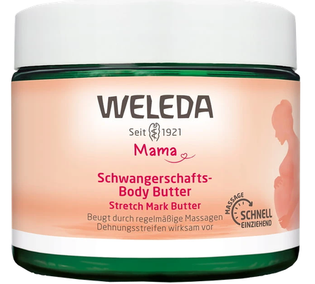 WELEDA Mama pret strijām ķermeņa sviests, 150 ml