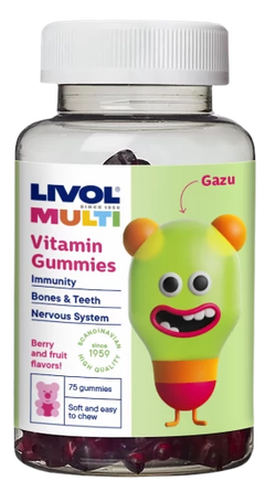 LIVOL  Multi Bears želejas lācīši, 60 gab.