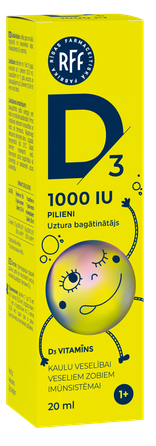 RFF Just D3 1000 IU drops, 20 ml