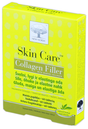NEW NORDIC Skin Care Collagen Filler коллаген, 60 шт.