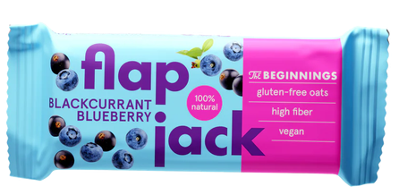 THE BEGINNINGS FlapJack Blackcurrant & Blueberries bar, 60 g