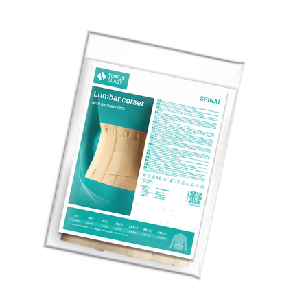 TONUS ELAST 0012-01, size 5, beige back-support belt, 1 pcs.