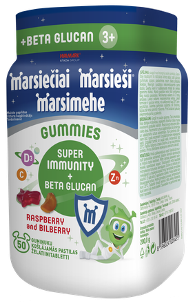 MARSIEŠI Gummies Super Immunity želejvitamīni, 50 gab.