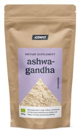 ICONFIT Organic Ashwagandha pulveris, 150 g