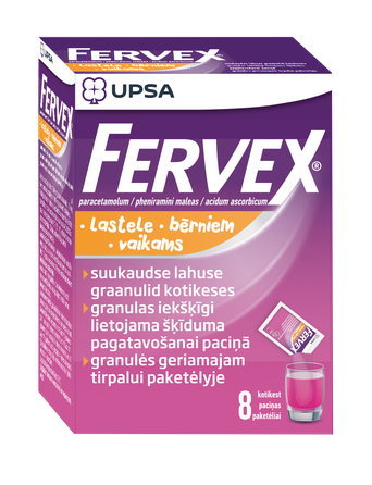 FERVEX FOR CHILDREN sachets, 8 pcs.