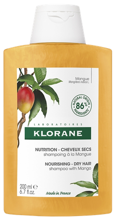 KLORANE Nourishing with Mango šampūns, 200 ml
