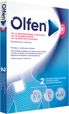 OLFEN 140 mg bandage, 2 pcs.