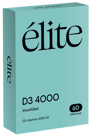 ELITE D3 4000 SV kapsulas, 60 gab.