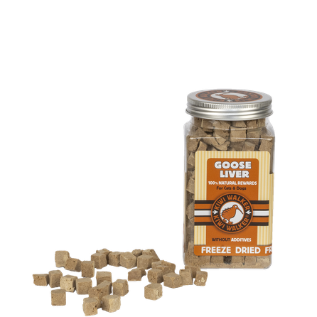 KIWI WALKER Goose Liver, Freeze-Dried treat, 120 g