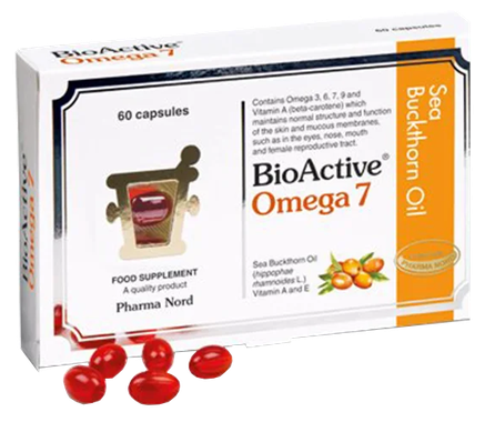 PHARMA NORD Bioactive Omega7 Sea Buckthorn Oil capsules, 60 pcs.