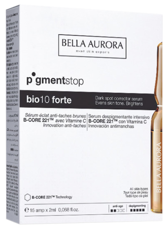 BELLA AURORA Bio10 Forte Pigment Stop ampulas, 15 gab.