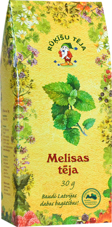 RŪĶĪŠU TĒJA Melissa loose tea, 30 pcs.