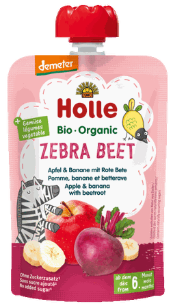 HOLLE Apple, banana and beetroot puree, 100 g