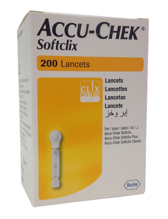 ACCU-CHEK Softclix lancetes, 200 gab.