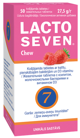 LACTO SEVEN Chew жевательные таблетки, 50 шт.