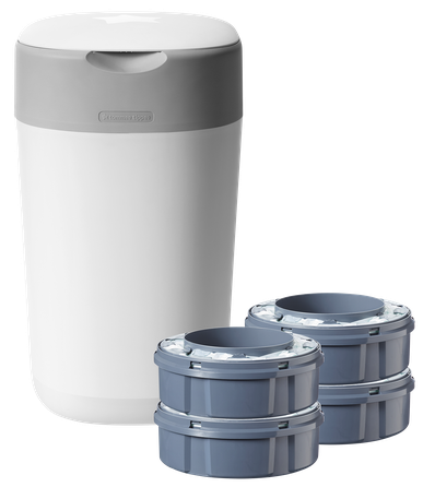 TOMMEE TIPPEE Twist&Click 4 кассеты + утилизатор для подгузников, 1 шт.