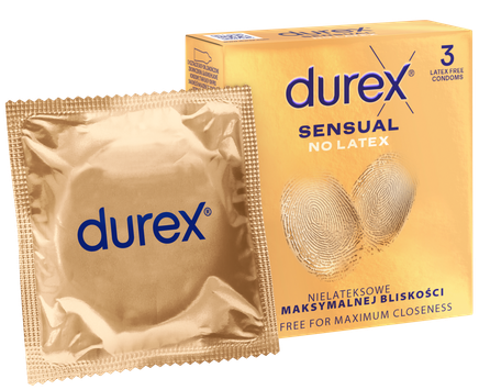 DUREX Sensual No Latex condoms, 3 pcs.