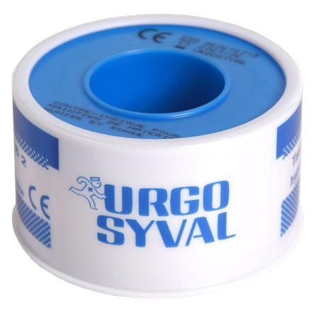 URGO  Syval 5 m x 2,5 cm adhesive plaster roll, 1 pcs.