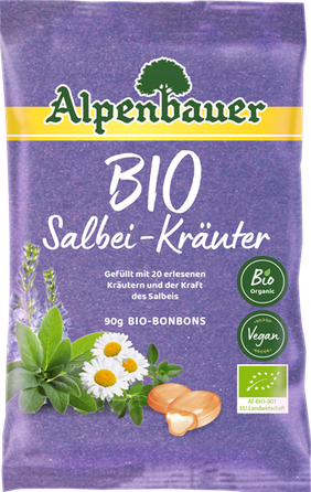 ALPENBAUER BIO Salbei-Krauter konfektes, 90 gab.