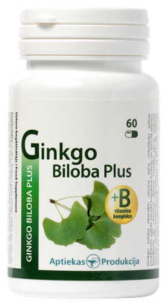 APTIEKAS PRODUKCIJA Ginkgo Biloba Plus капсулы, 60 шт.