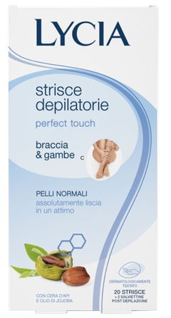 LYCIA Perfect Touch для Рук и Ног восковые полоски для депиляции, 20 шт.