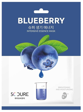 5C CURE Blueberry sejas maska, 1 gab.