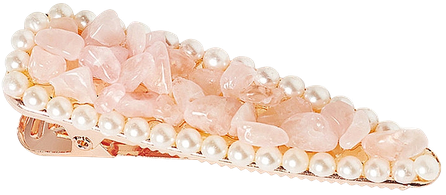 CRYSTALLOVE Rose Quartz matu sprādze, 1 gab.