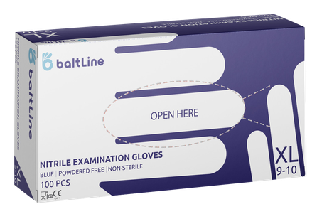 BALTLINE Izmērs XL, nitrila cimdi, 100 gab.
