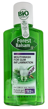 FOREST BALM Масло кедрового ореха & шалфей жидкость для полоскания рта, 250 мл