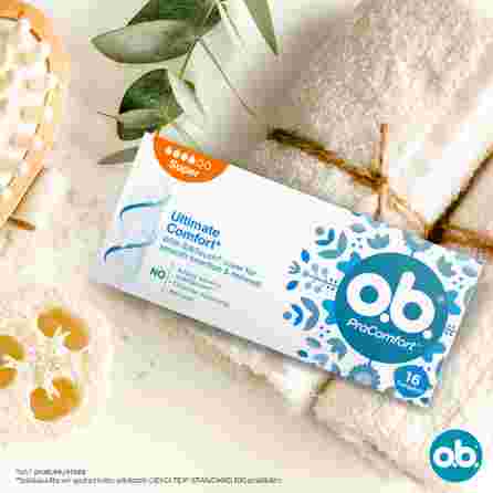 O.B. Ultimate Comfort Super tampons, 16 pcs.