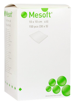 MESOFT   10x10 cm sterile cleansing swabs, 150 pcs.