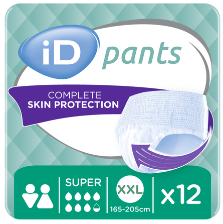 ID Pants Super XXL (165-205 cm) nappy pants, 12 pcs.