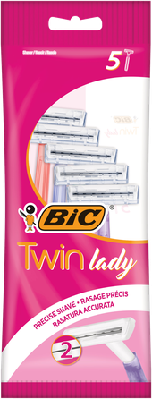 BIC 2 Twin Lady razor, 5 pcs.
