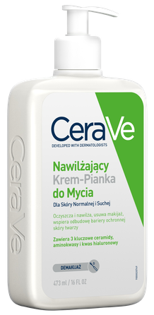 CERAVE Moisturising With Ceramides attīrošs krēms, 473 ml
