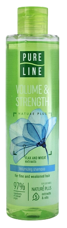 ČISTAJA LINIJA Ar Linu Un Zāļu Novārījumu Apjoms Un Spēks šampūns, 250 ml