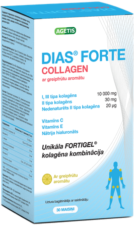 DIAS Forte Collagen Grapefruit kolagēns, 30 gab.
